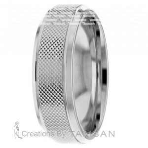 Diamond Cut Wedding Ring DC8442