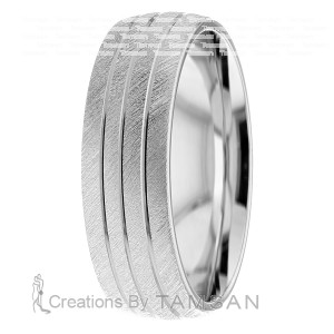 Low Dome 6mm wide Wedding Ring