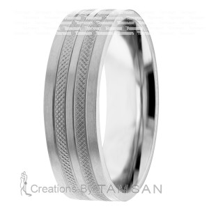 Milgrain 7mm Wedding Ring