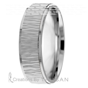  Tree Bark 7mm Wedding Ring