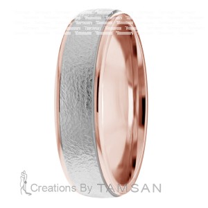 Textured 6mm Wedding Bands