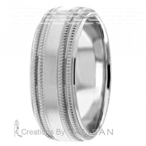 Diamond Cut Wedding Ring DC8489