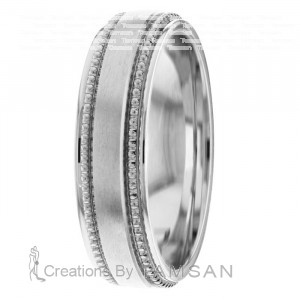 Diamond Cut Wedding Ring DC8490
