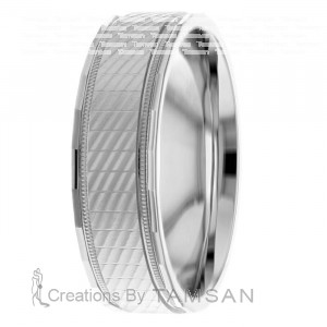 Diamond Cut Wedding Ring DC8493