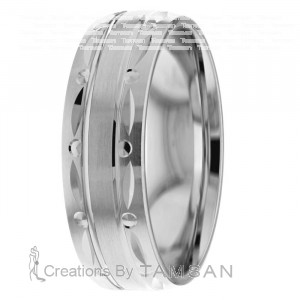 Diamond Cut Wedding Ring DC8495
