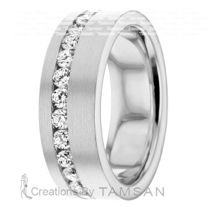 Diamond Wedding Band 7.5mm 1.25 Ctw.