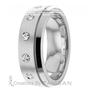 Diamond Wedding Band 7mm 0.2 Ctw.