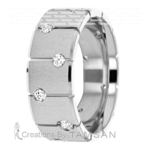 Diamond Wedding Band 7.5mm 0.48 Ctw.