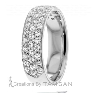 Diamond Wedding Band 5.5mm 0.68 Ctw.