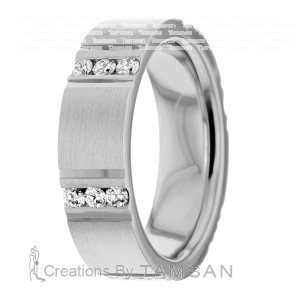 Diamond Wedding Band 6mm 0.54 Ctw.