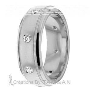 Diamond Wedding Band 7mm 0.32 Ctw.