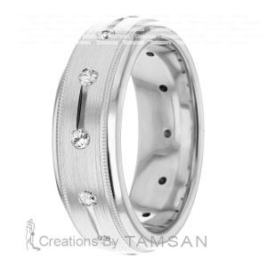 Diamond Wedding Band 7mm 0.36 Ctw.