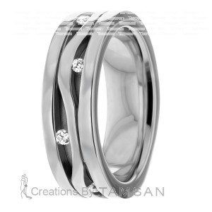 Diamond Wedding Band 7mm 0.4 Ctw.