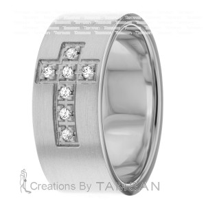 Diamond Wedding Band 8mm 0.105 Ctw.