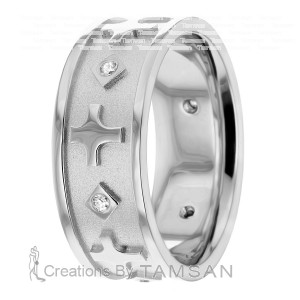 Diamond Wedding Band 8mm 0.12 Ctw.