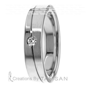 Diamond Wedding Band 5mm 0.1 Ctw.