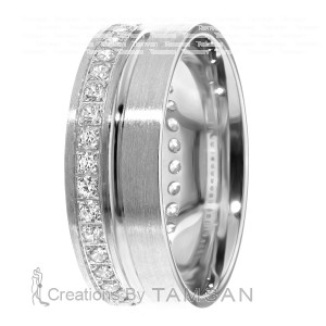 Diamond Wedding Band 7mm 0.6 Ctw.