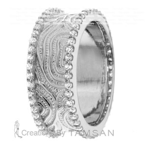 Diamond Wedding Band 8mm 1.05 Ctw.