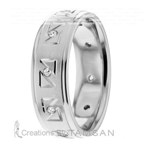 Diamond Wedding Band 7mm 0.2 Ctw.