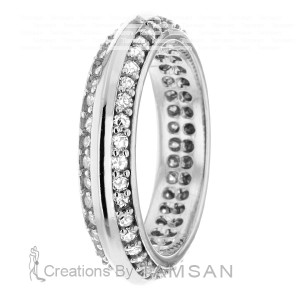 Diamond Wedding Band 5mm 1.05 Ctw.