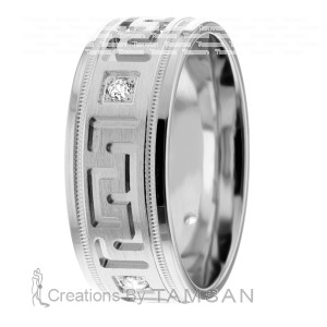 Diamond Wedding Band 7.5mm 0.12 Ctw.