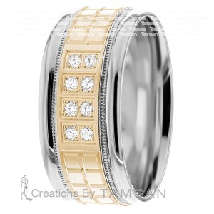 Diamond Wedding Band 8mm 0.16 Ctw.