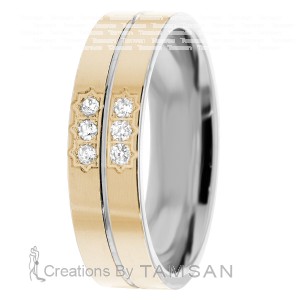 Diamond Wedding Band 6mm 0.09 Ctw.