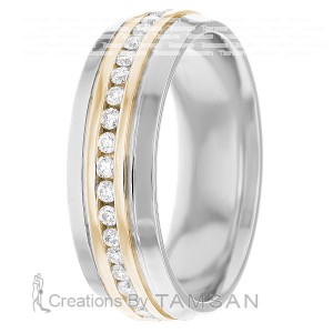 Diamond Wedding Band 7mm 0.6 Ctw.