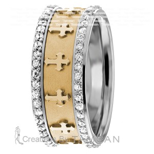 Diamond Wedding Band 8mm 1.05 Ctw.