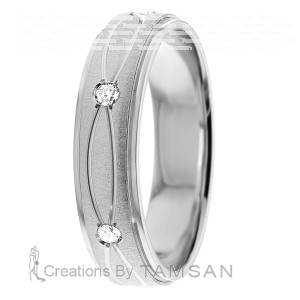 Diamond Wedding Band 6mm 0.12 Ctw.