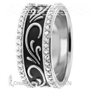 Diamond Wedding Band 9mm 0.96 Ctw.