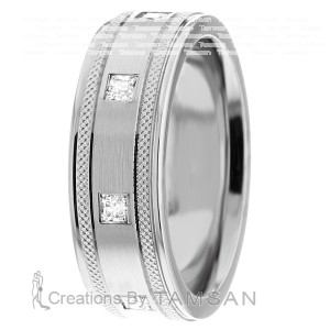 Diamond Wedding Band 7.5mm 0.8 Ctw.