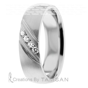 Diamond Wedding Band 6.5mm 0.12 Ctw.