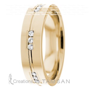 Diamond Wedding Band 6mm 0.18 Ctw.