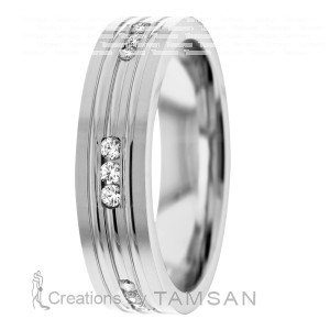 Diamond Wedding Band 9mm 0.18 Ctw.