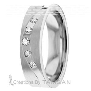 Diamond Wedding Band 6mm 0.11 Ctw.