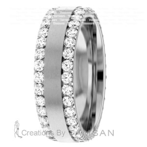 Diamond Wedding Band 7mm 2.1 Ctw.