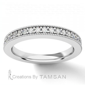 Diamond Eternity Ring with Milgrain 0.20Ctw