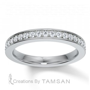 Diamond Round Cut Eternity Ring 0.45Ctw