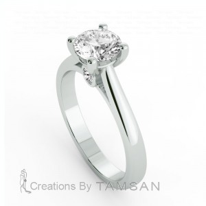 Solitaire Engagement Ring 2.7Ctw