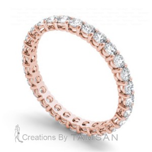 Diamond Round Cut Eternity Ring 1.10Ctw