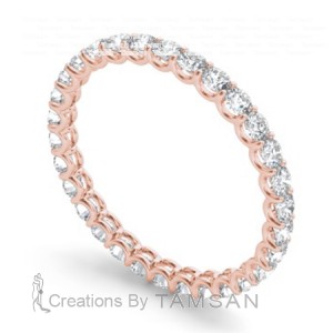 Diamond Round Cut Eternity Ring 1Ctw