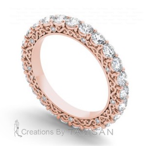 Diamond Round Cut Eternity Ring 2.24Ctw