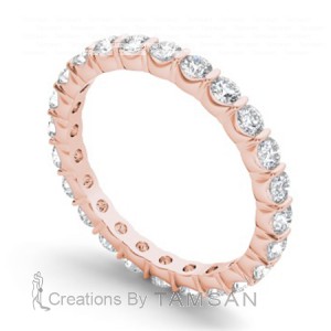Diamond Round Cut Eternity Ring 1.05Ctw