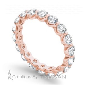 Diamond Round Cut Eternity Ring 2Ctw