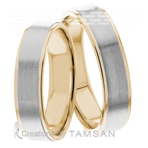 5.00mm Wide, Matching Wedding Ring Set