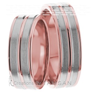 6.00mm Wide, Wedding Band Set