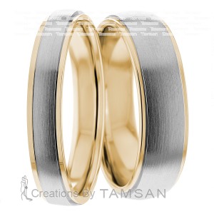 4.00mm Wide, His and Hers Wedding Bands