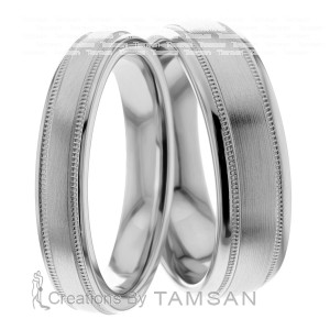 4.00mm Wide, Wedding Ring Set