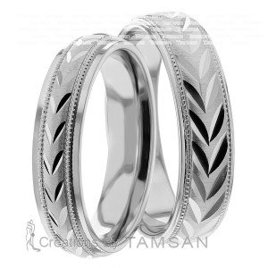 4.00mm Wide, His and Hers Wedding Bands